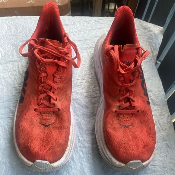 Hoka One One Men’s Carbon X2 Red Sz 8D - Picture 2 of 10